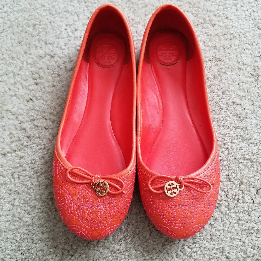 Coral Tory Burch Flats